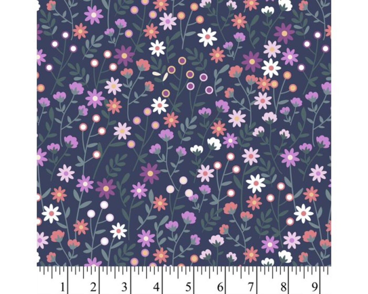 Petite Blooms Cotton Fabric | By the Yard | Sewing and Crafting | 44 inches wide